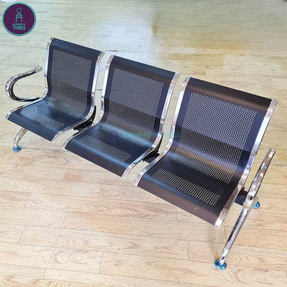 3-Seater Gang Chair All Metal