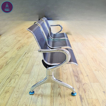 3-Seater Gang Chair All Metal