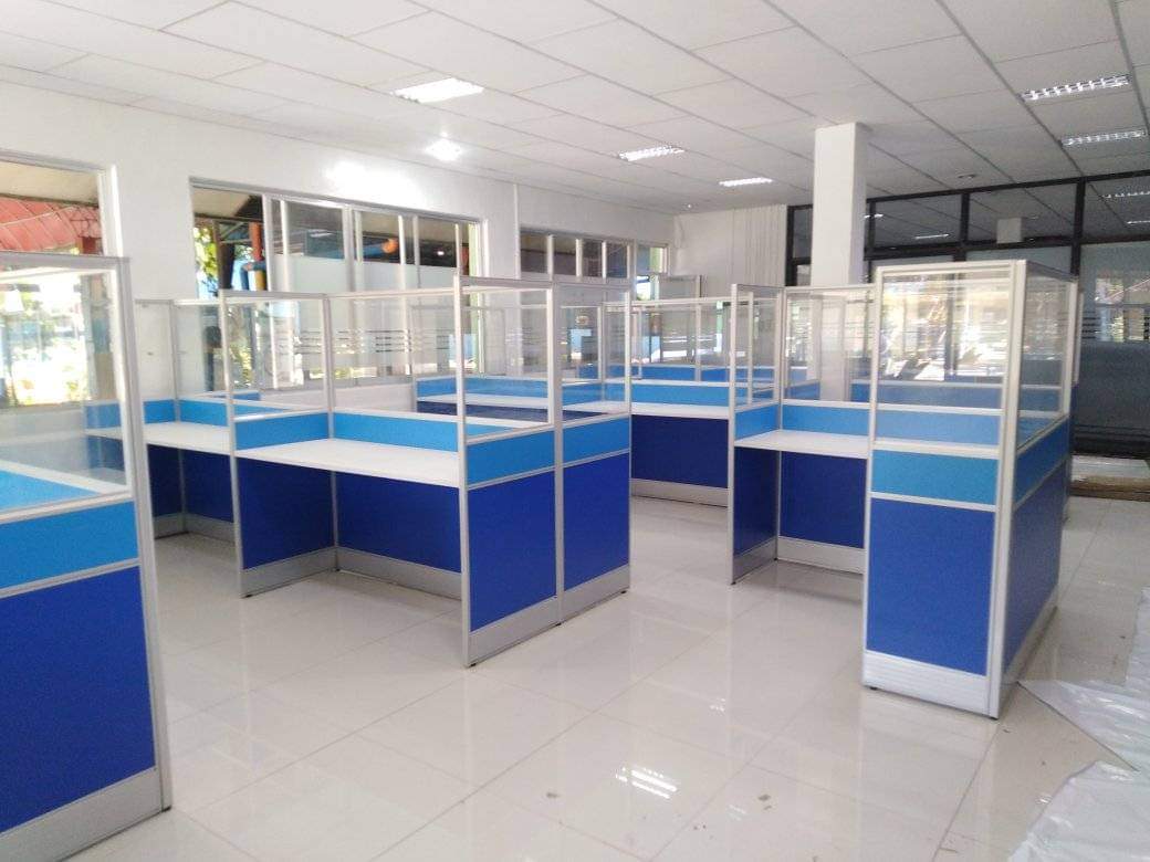 Office Partition L-Type Cubicle Work Station