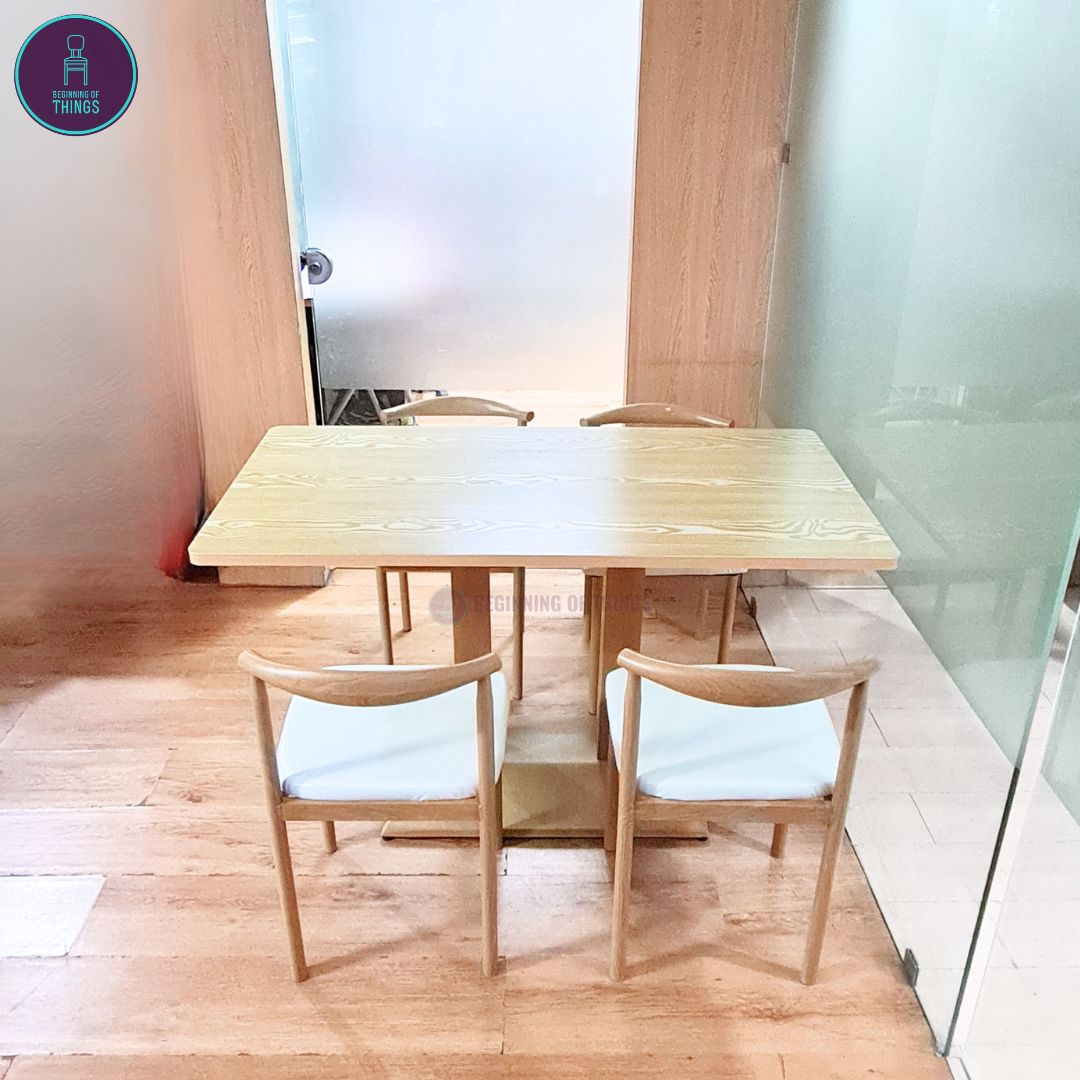 Laminated Rectangular Dining Set 4-Seater