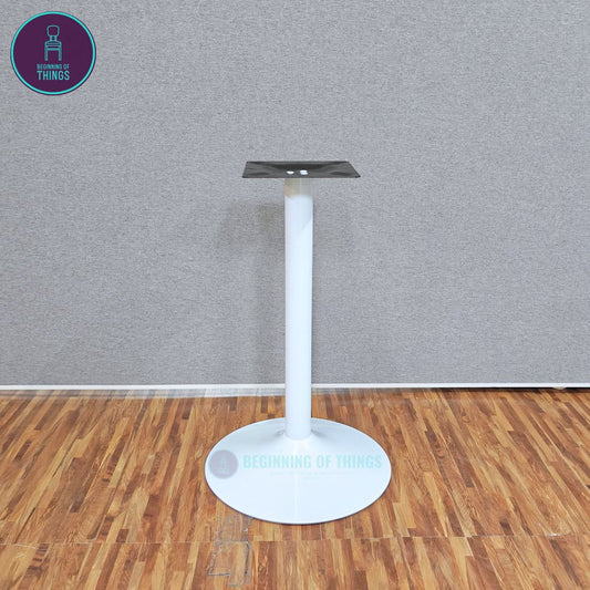 White Round Dining Table Leg