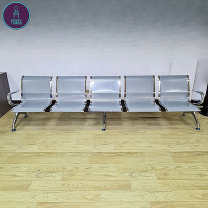 5-Seater Gang Chair All Metal