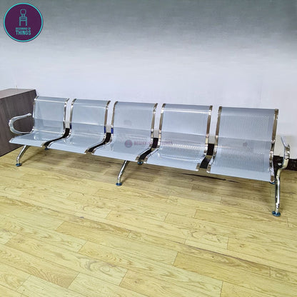 5-Seater Gang Chair All Metal