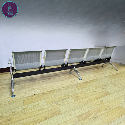5-Seater Gang Chair All Metal