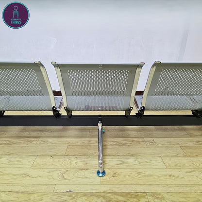 5-Seater Gang Chair All Metal