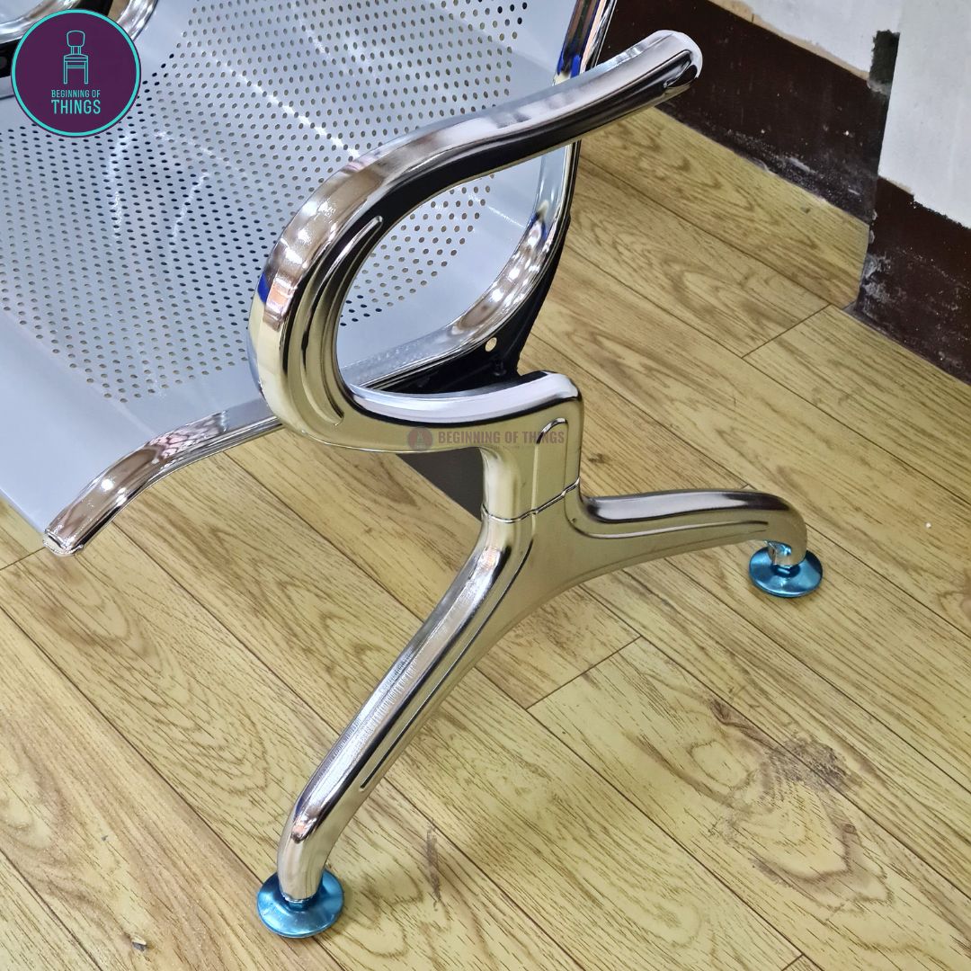5-Seater Gang Chair All Metal