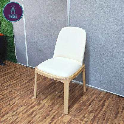 Scoop Back Wooden Frame Dining Chair
