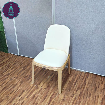 Scoop Back Wooden Frame Dining Chair