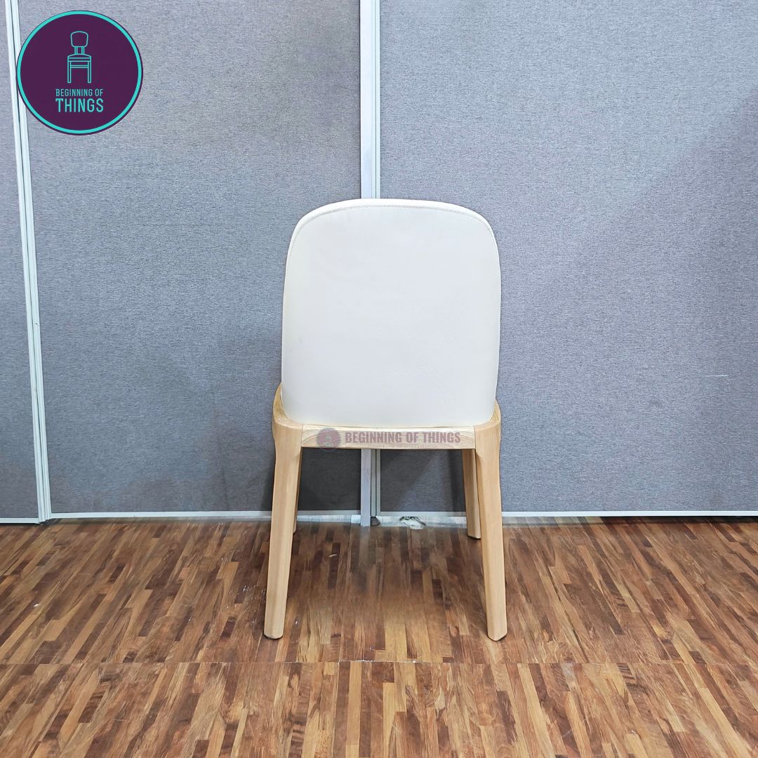 Scoop Back Wooden Frame Dining Chair