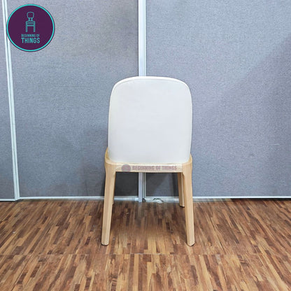 Scoop Back Wooden Frame Dining Chair