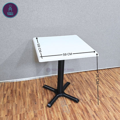 Fiberglass Square Dining Table 60 x 60 cm