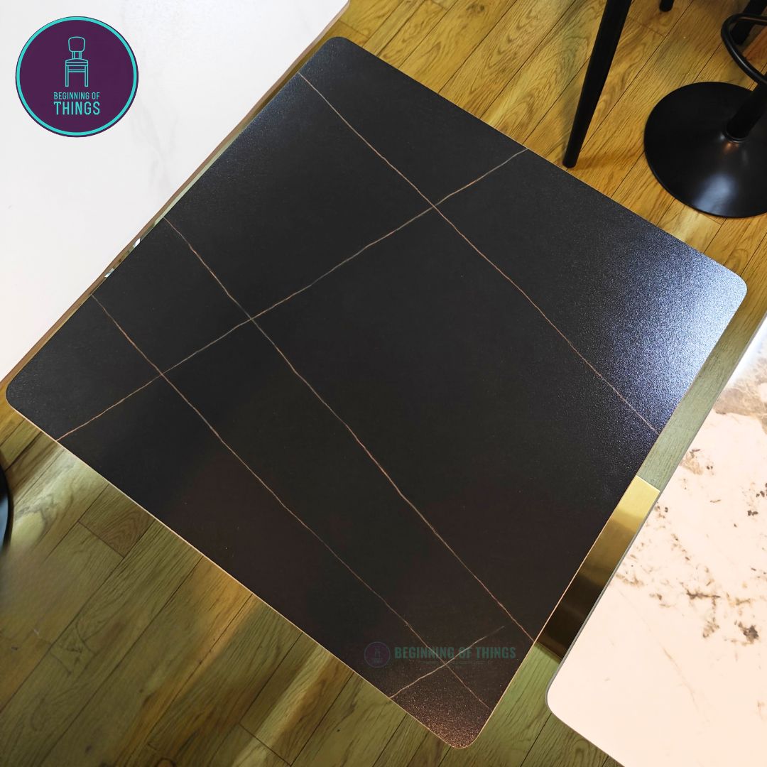 Sintered Stone Square Dining Table 60 x 60 cm