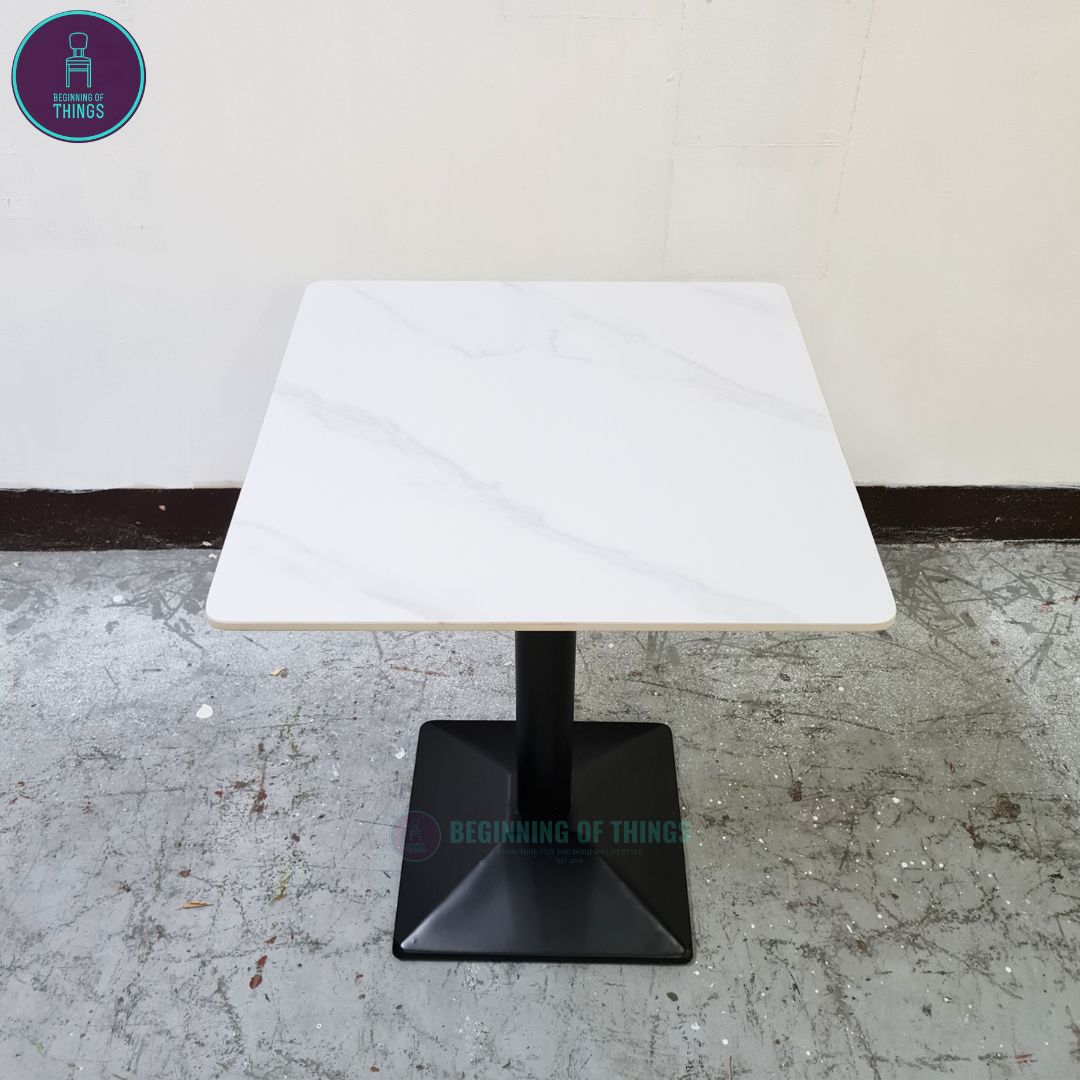 Sintered Stone Square Dining Table 60 x 60 cm