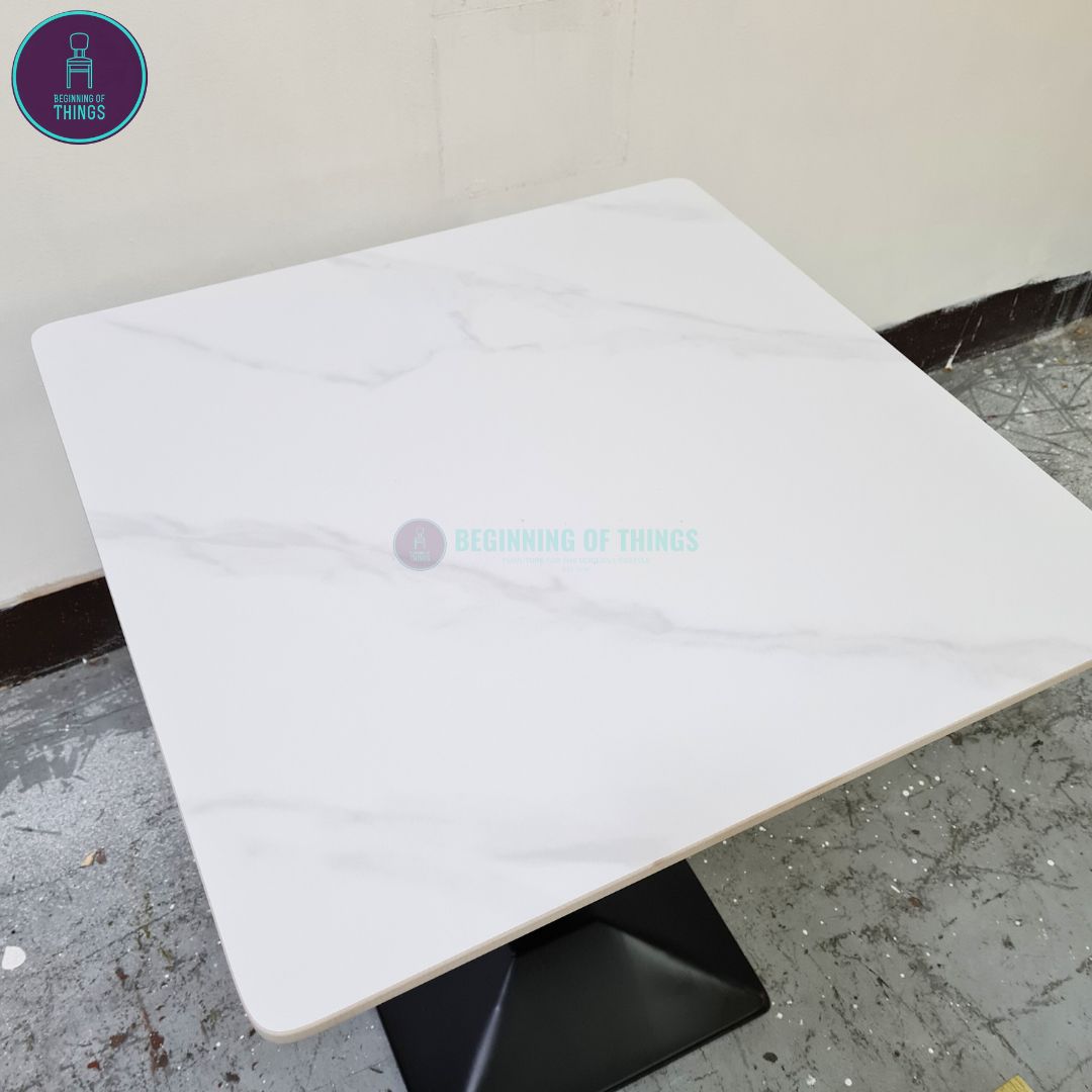 Sintered Stone Square Dining Table 60 x 60 cm