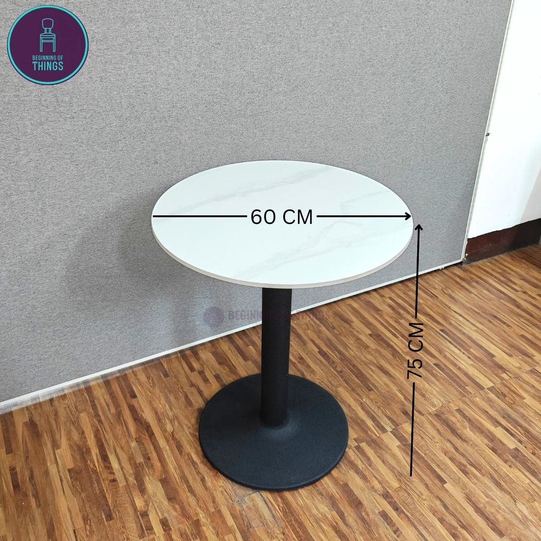 Sintered Stone Round Dining Table 60cm