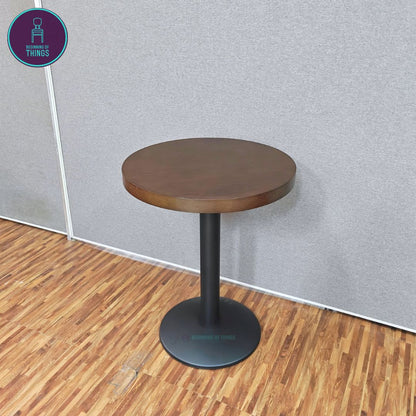 Wood Veneer Round Dining Table 60 cm