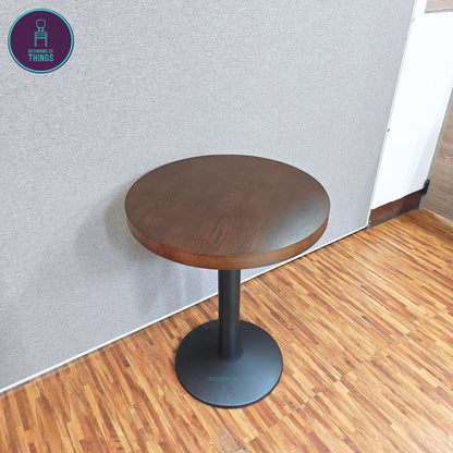 Wood Veneer Round Dining Table 60 cm