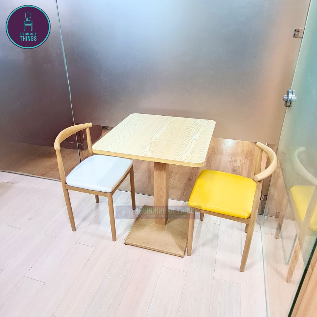 Laminated Square Dining Set 2-Seater