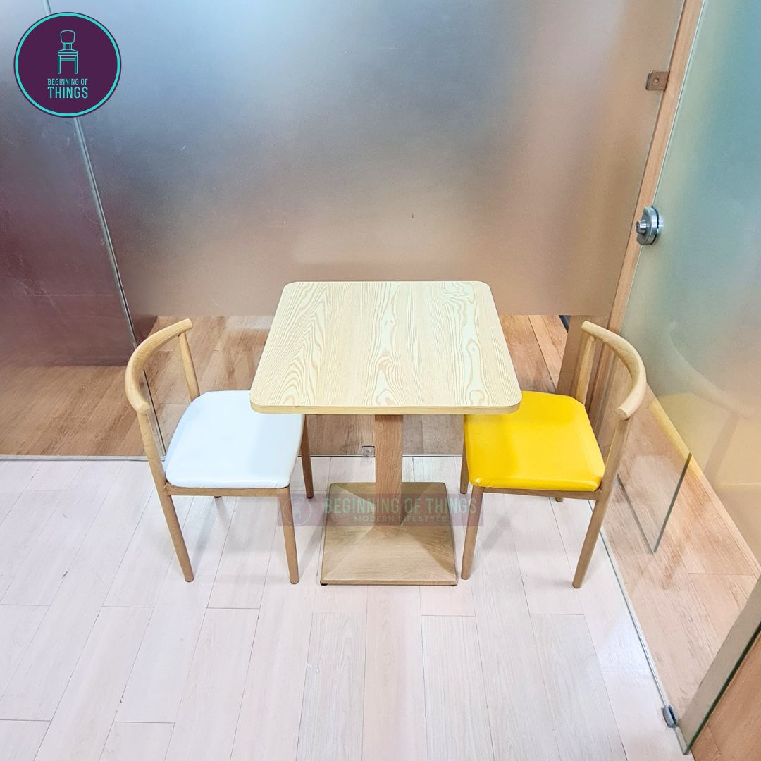 Laminated Square Dining Set 2-Seater