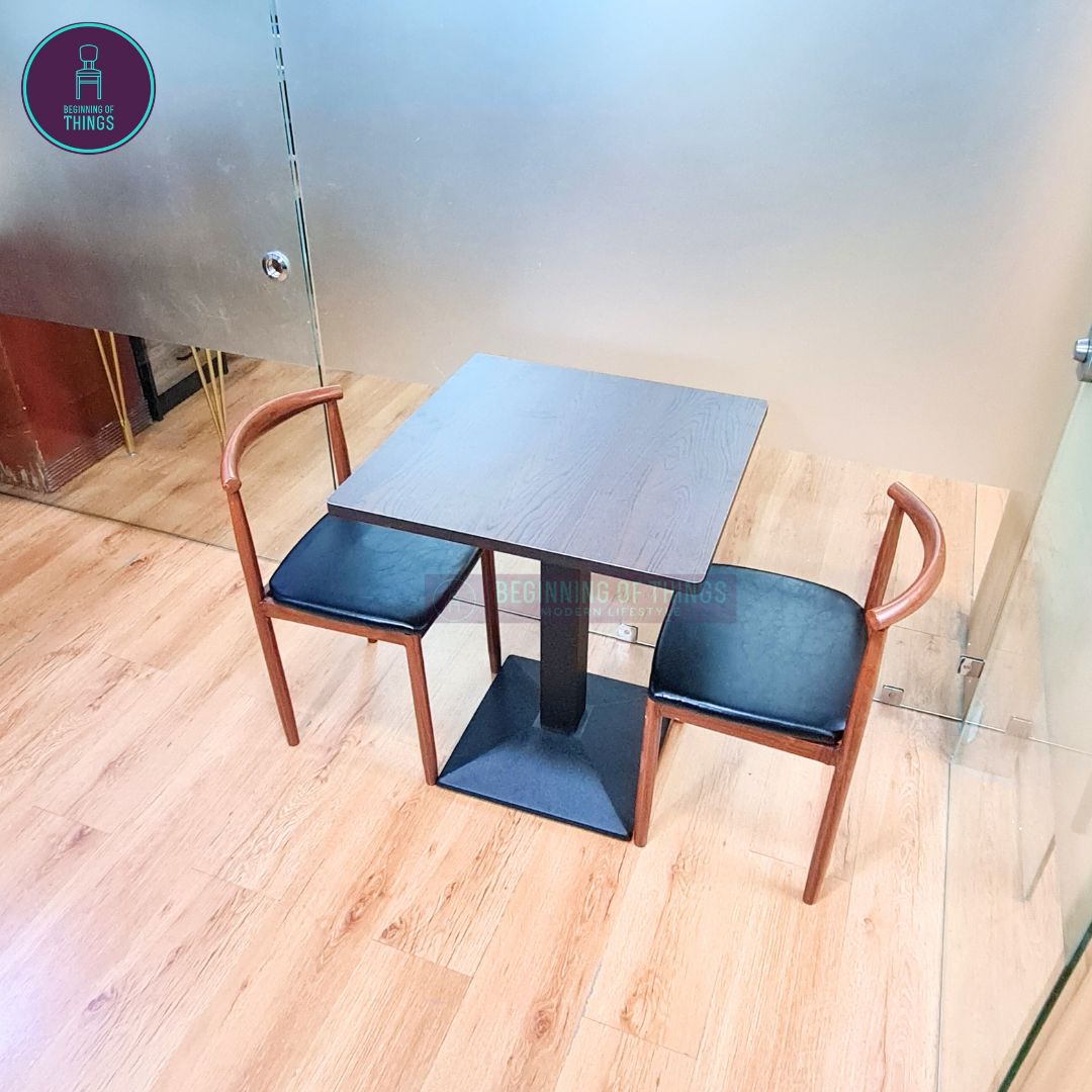 Laminated Square Dining Set 2-Seater
