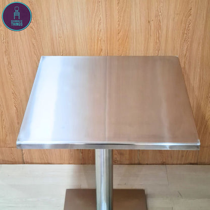 Stainless Square Dining Table 60 x 60 cm