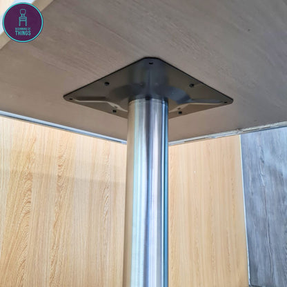 Stainless Square Dining Table 60 x 60 cm