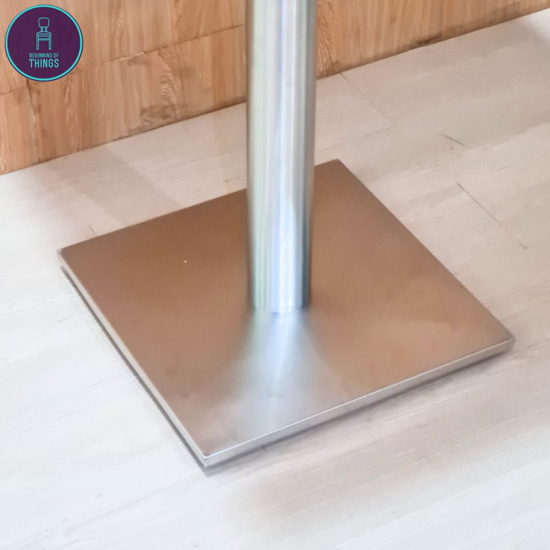 Stainless Square Dining Table 60 x 60 cm