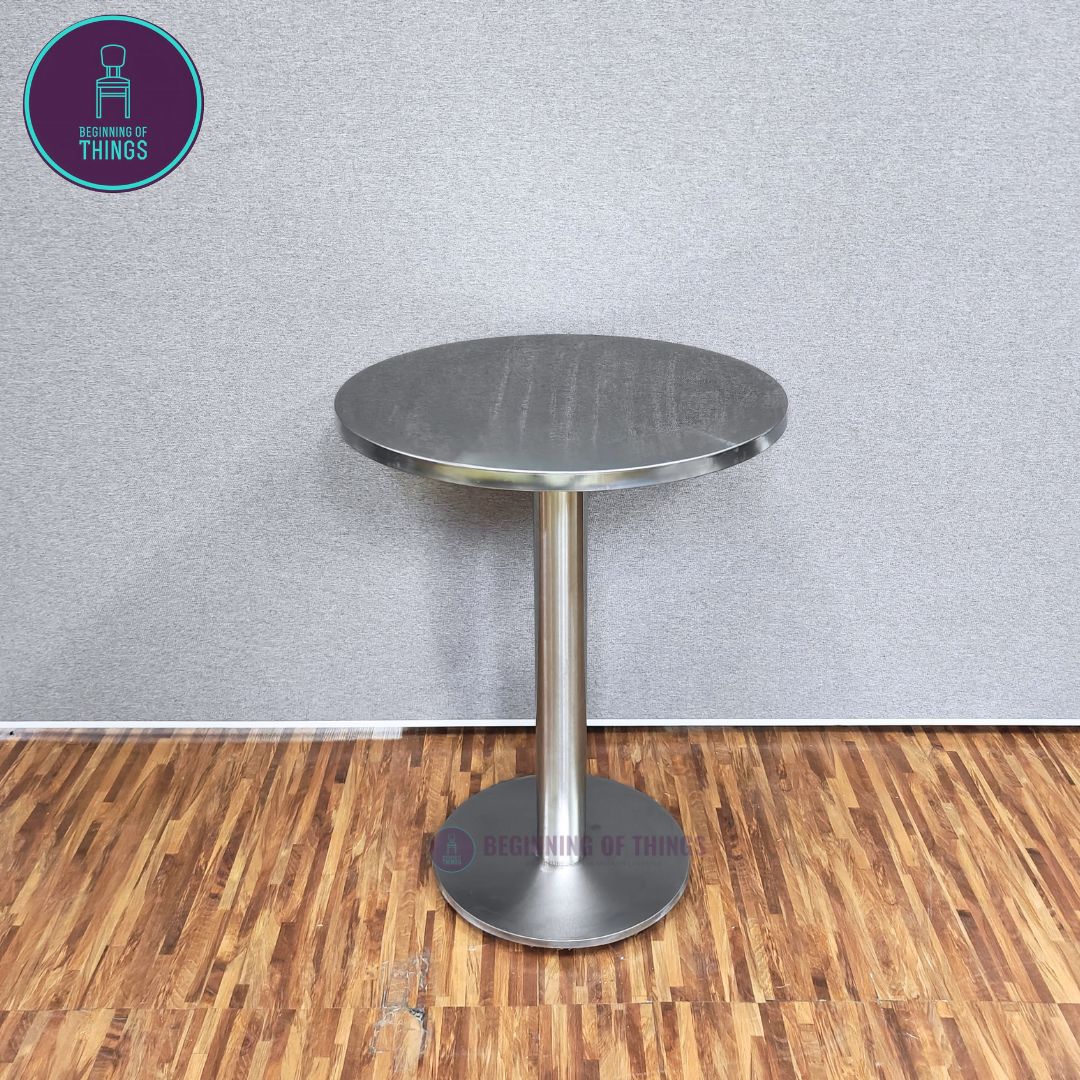 Stainless Round Dining Table 60 cm