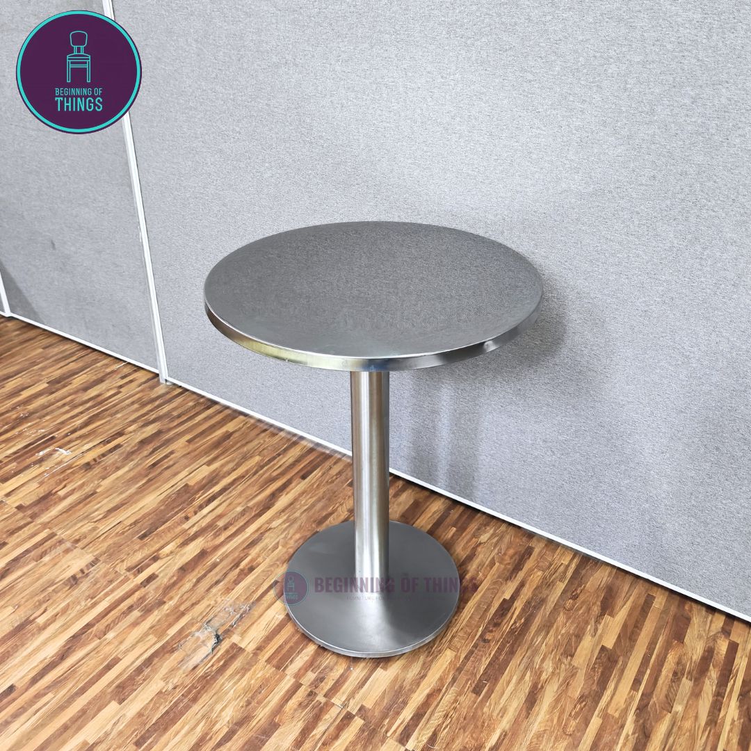 Stainless Round Dining Table 60 cm
