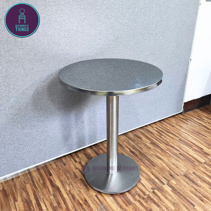 Stainless Round Dining Table 60 cm