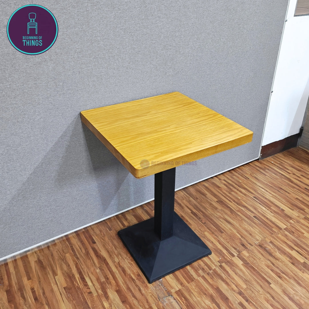 Wood Veneer Square Dining Table 60 x 60 cm