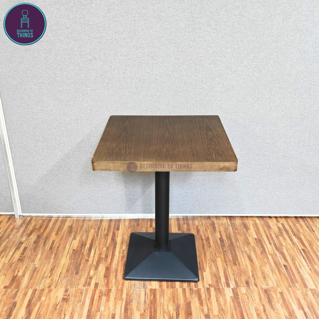Wood Veneer Square Dining Table 60 x 60 cm