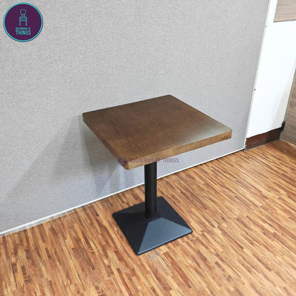 Wood Veneer Square Dining Table 60 x 60 cm