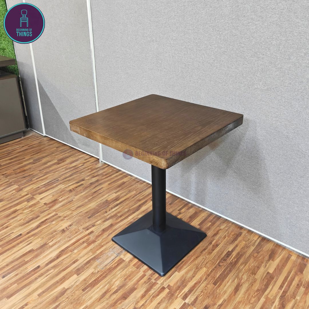 Wood Veneer Square Dining Table 60 x 60 cm