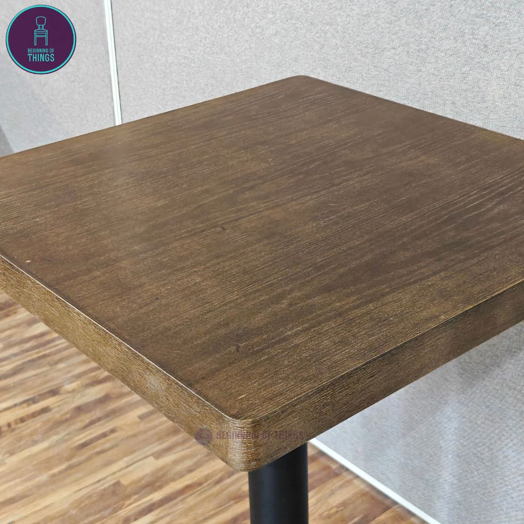 Wood Veneer Square Dining Table 60 x 60 cm