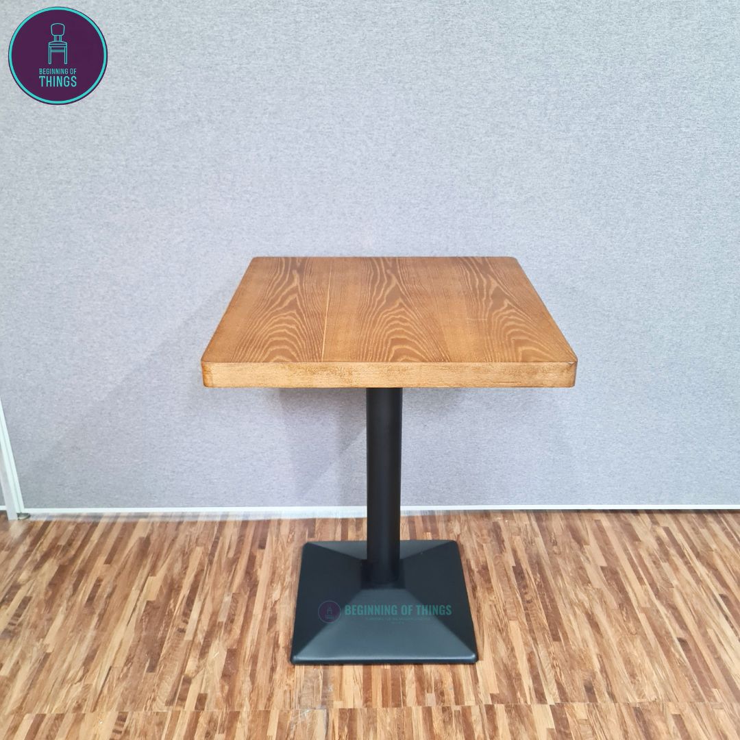 Wood Veneer Square Dining Table 60 x 60 cm