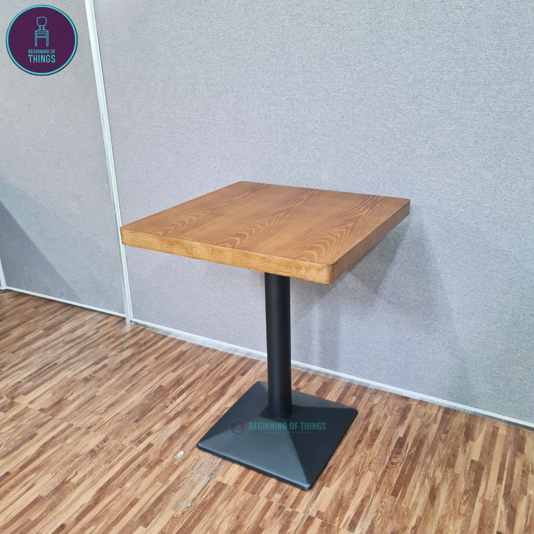 Wood Veneer Square Dining Table 60 x 60 cm