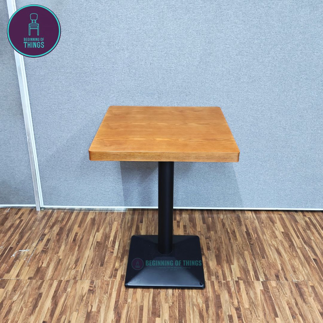 Wood Veneer Square Dining Table 60 x 60 cm