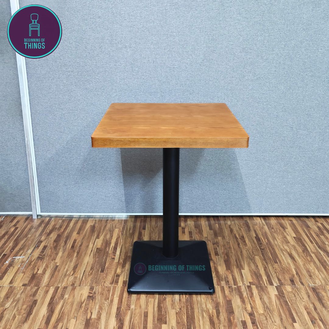 Wood Veneer Square Dining Table 60 x 60 cm