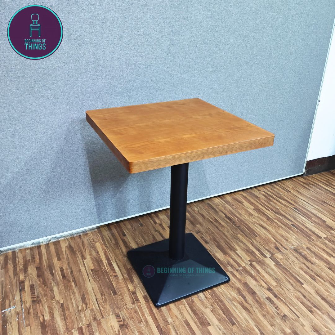 Wood Veneer Square Dining Table 60 x 60 cm