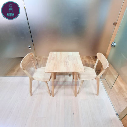 Rubberwood Restaurant Dining Set 2-Seater Square
