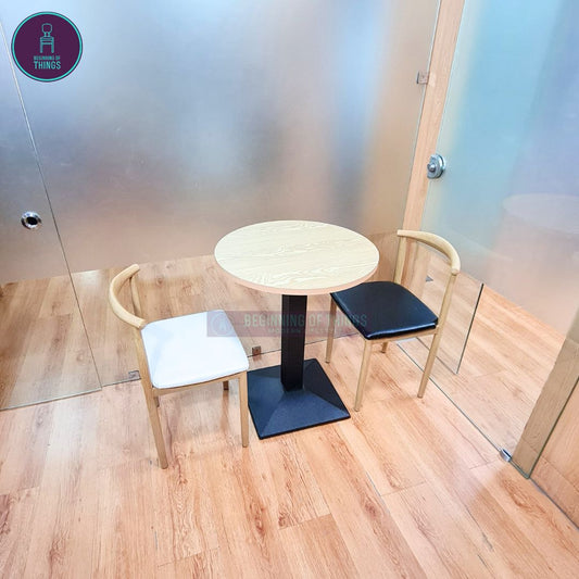 Laminated Round Dining Set 2-Seater