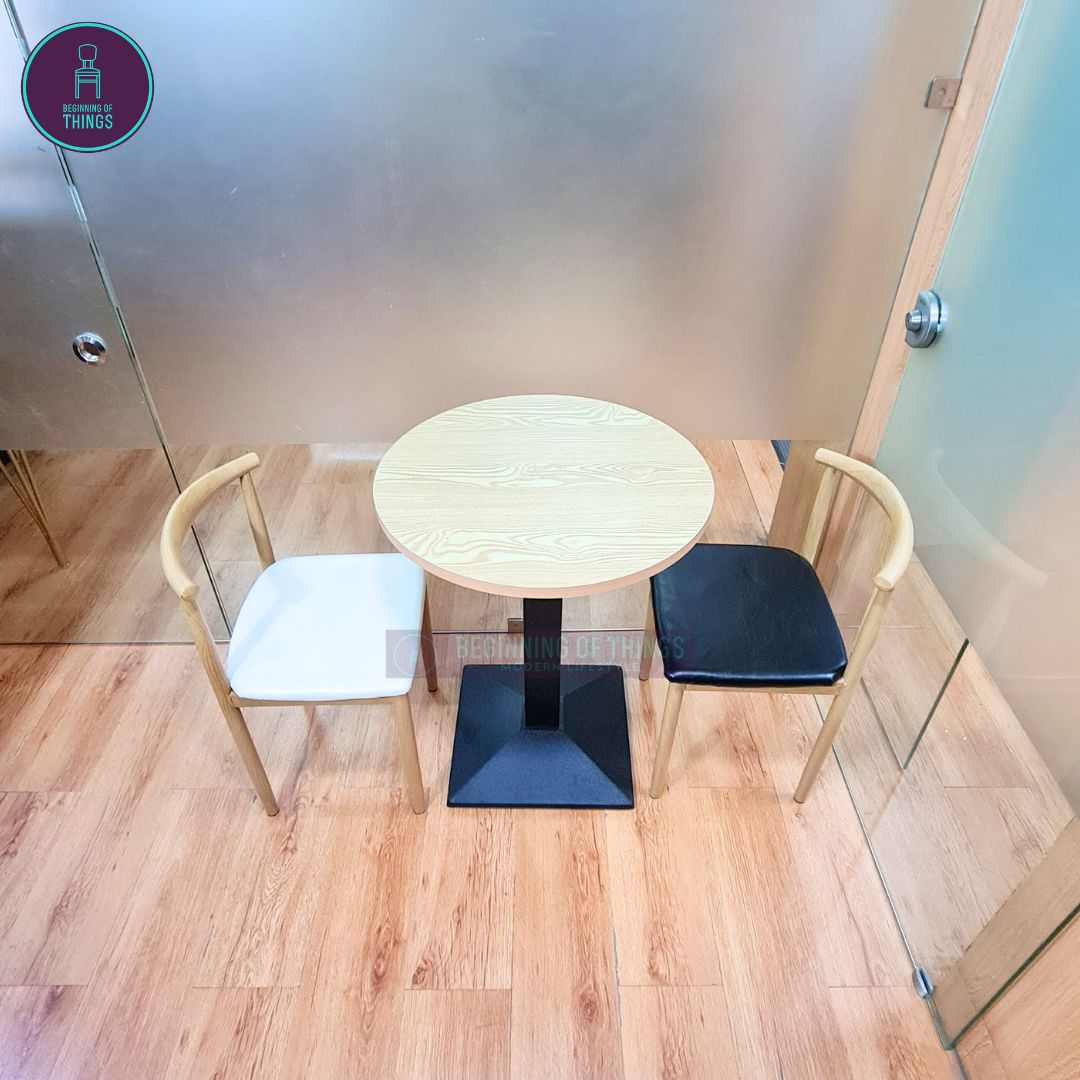 Laminated Round Dining Set 2-Seater