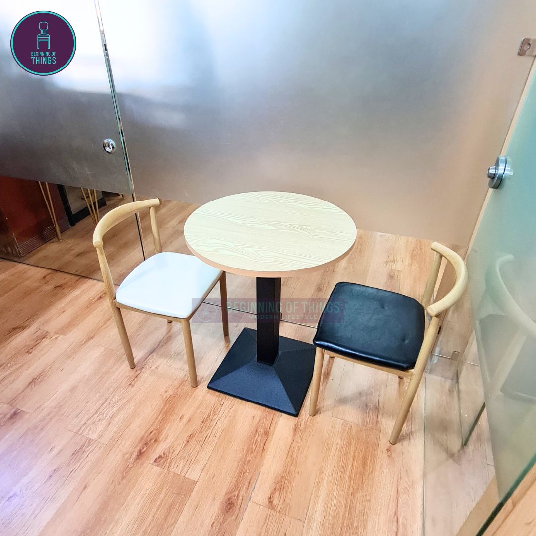 Laminated Round Dining Set 2-Seater