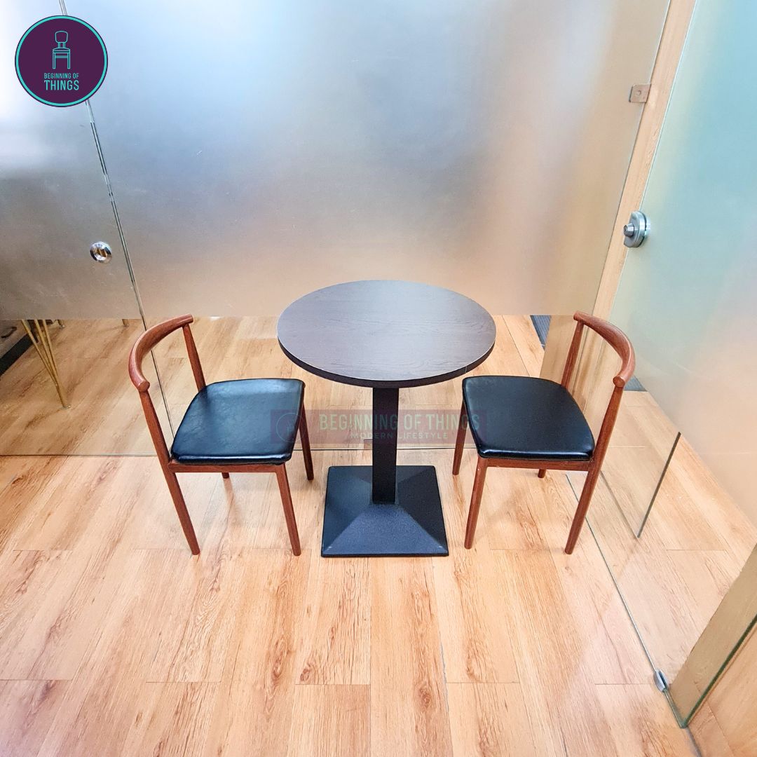 Laminated Round Dining Set 2-Seater