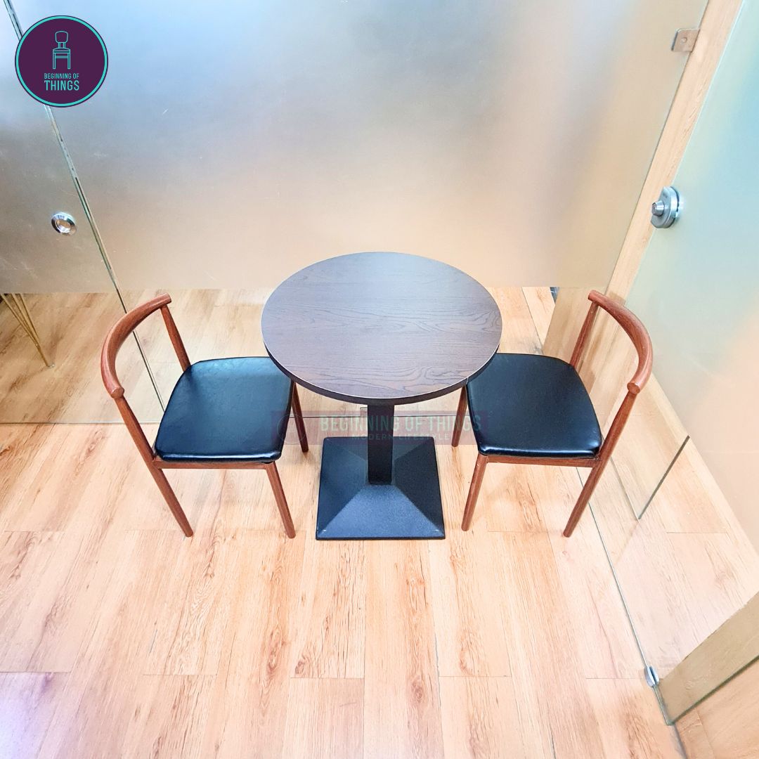Laminated Round Dining Set 2-Seater