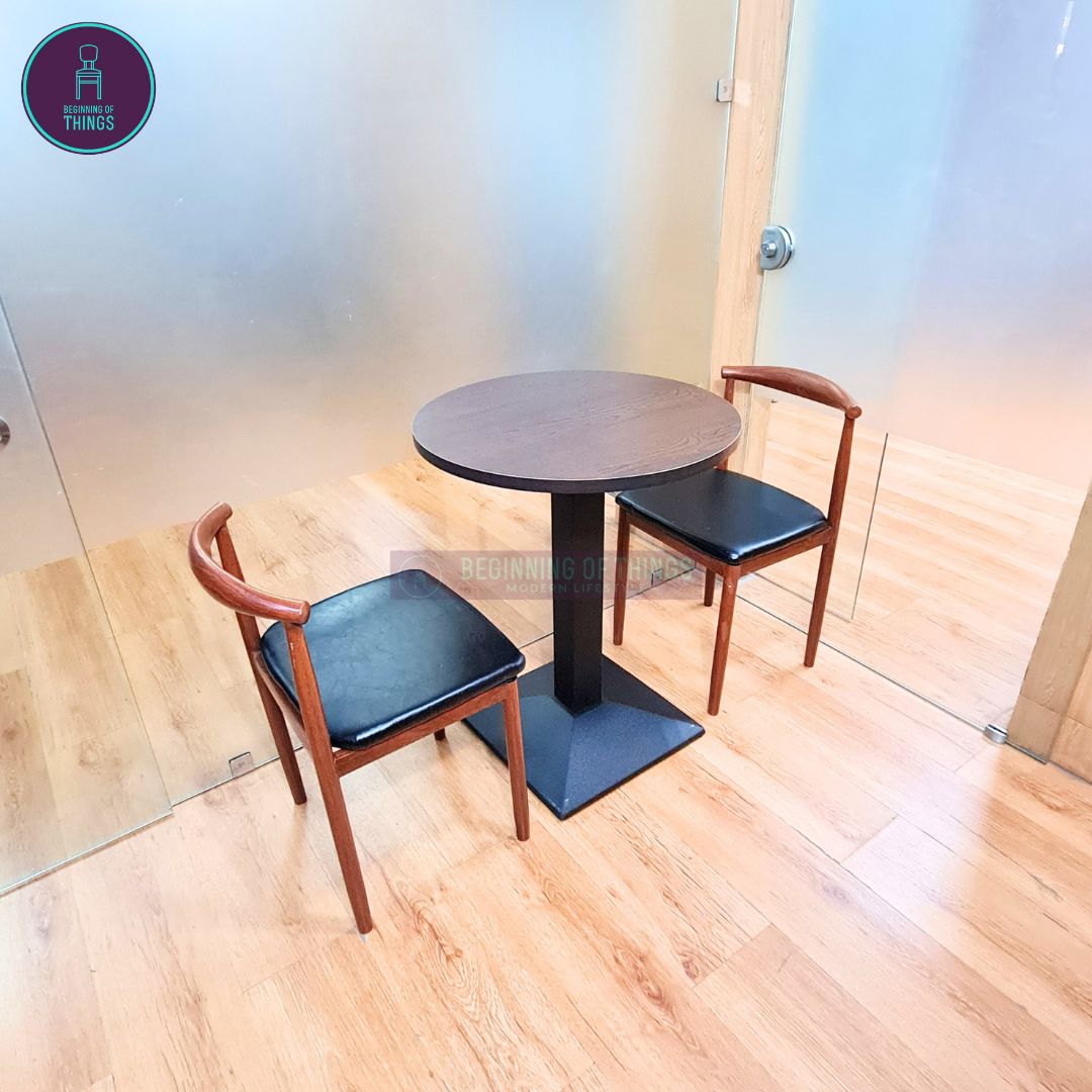 Laminated Round Dining Set 2-Seater