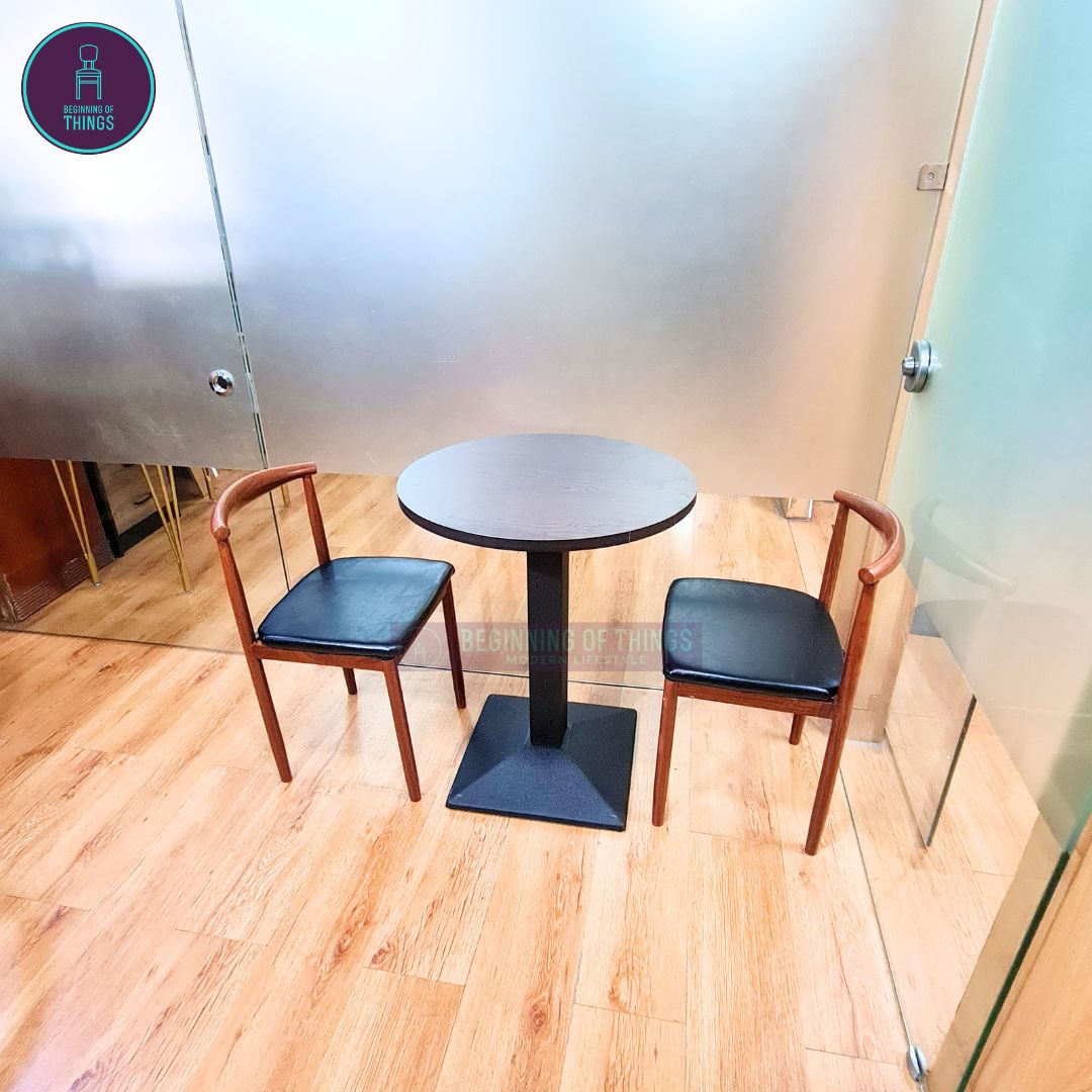 Laminated Round Dining Set 2-Seater