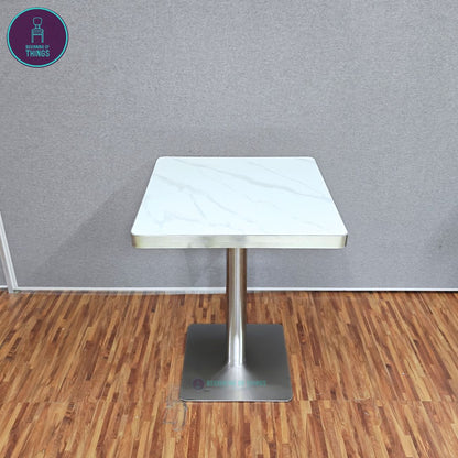 Sintered Stone w/ Edge Wrapping Square Dining Table 60 x 60 cm