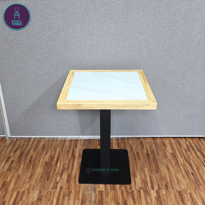 Sintered Stone w/ Edge Wrapping Square Dining Table 60 x 60 cm